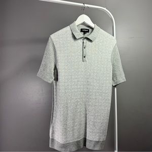 Jacquard Short Sleeve Polo Sweater